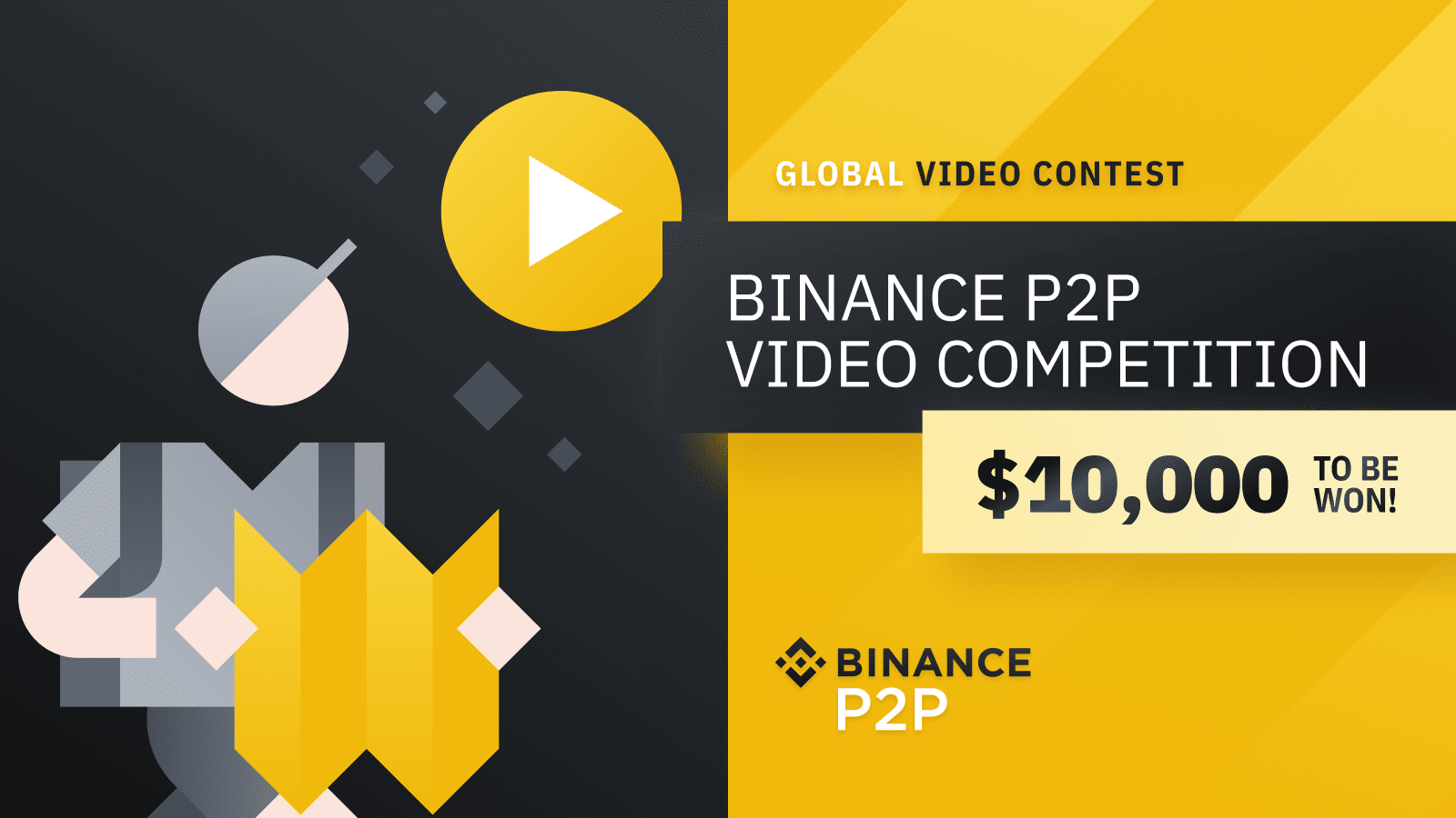 赢得$ 10,000！分享您的Binance P2P视频指南